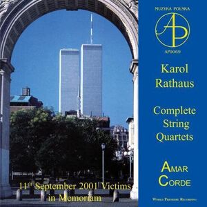 波CD Amar Corde String Quartet Rathaus: String Quartets 3 AP0069 Acte Pr?alable /00110