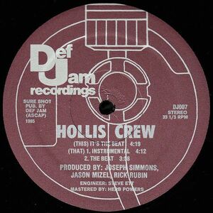 米12 Hollis Crew It's The Beat DJ007 Def Jam Recordings /00250