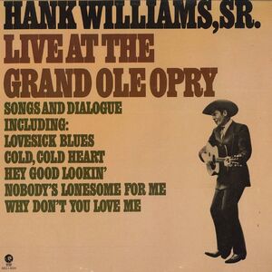 米LP Hank Williams Sr Live At The Grand Ole Opry MG15019 MGM /00260