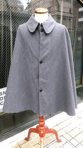 イギリスvintage 1934s CAPES 服飾資料 blue grey foot guards 英国軍 ケープ　サイズ11 the REGO CLOTHIERS LIMITED ウールケープ　MV325