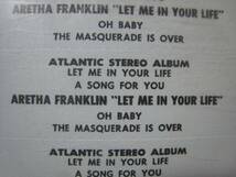 【EP】 ARETHA FRANKLIN / ●ジュークボックス盤●★未開封★ LET ME IN YOUR LIFE US盤 アレサ・フランクリン 輝く愛の世界_画像3