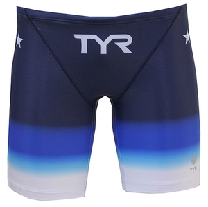 0039 * new goods unused swimsuit spats student TYR gradation blue M size 