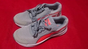 [ new goods ] Puma running shoes 23cm gray × orange 