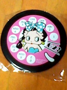 缶バッジ デカ缶バッジ Betty Boop betty ベティ ベティーちゃん ベティー ブープ ベティ・ブープ ベティちゃん 黒 ブラック 新品 