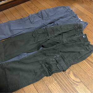  beautiful goods GAP KIDS military cargo pants 140cm two pcs set gray * tea color Gap Kids 