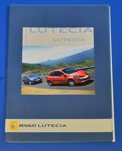  Renault Lutecia RENAULT LUTECIA 2007 year France car catalog free shipping [ Renault 2108-07]