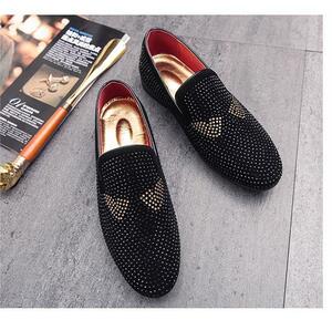 * new goods * men's TG21614-24.0cm/38 Loafer slip-on shoes black B(3 color ) business shoes driving shoes casual 