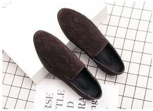 * new goods * men's TG21536-24.0cm/38 Loafer slip-on shoes Brown (2 color ) business shoes driving shoes casual 