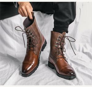 * new goods * men's TG21663-24.0cm/38 men's boots Brown (2 color ) business shoes Work boots 