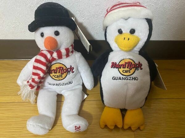 Hard Rock Cafe Guangzho Penguins ハードロックカフェ 広州 ペンギン テディベア ぬいぐるみ