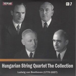 [CD/Venias]ベートーヴェン:弦楽四重奏曲第15&16番/ハンガリー弦楽四重奏団 1953.10