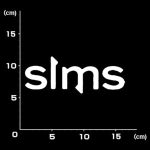 送料無料★0060★SIMS シムス★スノーボード★スノボー★SNOWBOARD★ステッカー