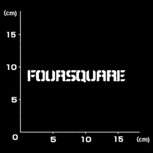 送料無料★0109★Four Square フォースクエア★スノーボード★スノボー★SNOWBOARD★ステッカー