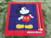 当時もの　ビクトリヤ　Walt Disney Productions　ディズニースカーフ　ミッキーマウス　日本製　綿100%　保管品_画像7