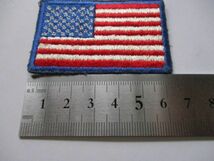 【送料無料】アメリカ国旗 星条旗 パッチ刺繍ワッペン/FLAG PATCH米軍patchesフラッグUSAミリタリー徽章アーミー装備70sサバゲー M55_画像8