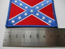 【送料無料】アメリカ南軍旗パッチ刺繍ワッペン/南北戦争FLAG PATCH米軍patchesフラッグUSAミリタリー徽章アーミー装備プレスリー M55_画像8