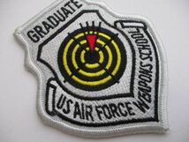 【送料無料】アメリカ空軍兵器学校US AIR FORCE WEAPONS SCHOOL GRADUATE修了者パッチ ワッペン/57WGエアフォースAIR FORCE米空軍USAF M54_画像2