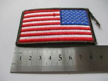 【送料無料】アメリカ国旗 星条旗 パッチ刺繍ワッペン/FLAG PATCH米軍patchesフラッグUSAミリタリーARMY徽章Hアーミー装備サバゲー M56_画像8