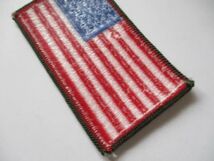 【送料無料】アメリカ国旗 星条旗 パッチ刺繍ワッペン/FLAG PATCH米軍patchesフラッグUSAミリタリーARMY徽章Hアーミー装備サバゲー M56_画像6