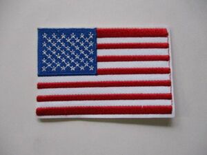 【送料無料】アメリカ国旗 星条旗パッチ刺繍ワッペン/FLAG PATCH米軍patchesフラッグUSAミリタリーARMYアーミーO装備サバゲー M57
