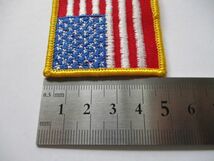 【送料無料】アメリカ国旗 星条旗パッチ刺繍ワッペン/FLAG PATCH米軍patchesフラッグUSAミリタリーARMYアーミーL装備サバゲー M57_画像9