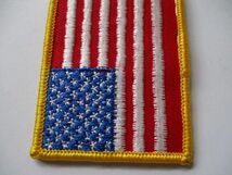 【送料無料】アメリカ国旗 星条旗パッチ刺繍ワッペン/FLAG PATCH米軍patchesフラッグUSAミリタリーARMYアーミーL装備サバゲー M57_画像2