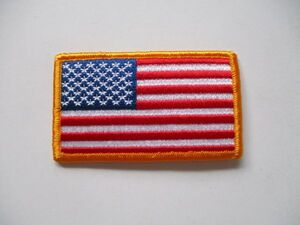 【送料無料】アメリカ国旗 星条旗パッチ刺繍ワッペン/FLAG PATCH米軍patchesフラッグUSAミリタリーARMYアーミーJ装備サバゲー M57