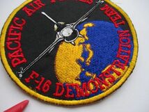 【送料無料】アメリカ空軍PACIFIC AIR FORCES F-16DEMONSTRATION TEAMパッチ刺繍ワッペン/AIR FORCE三沢基地USAF米軍35th Fighter Wing M58_画像2