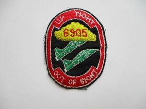 【送料無料】UP TIGHT OUT OF SIGHT 6905パッチ刺繍ワッペン/空軍エアフォースAIR FORCEAF軍ミリタリー M59