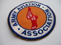 【送料無料】アメリカ陸軍航空協会ARMY AVIATION ASSOCIATIONパッチ刺繍ワッペン/AAAAアーミーARMY米陸空軍USAAF米軍US空軍USAAC M58_画像2