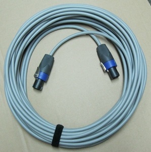PA для спикер-кабель 10m(4S6) серый с ремешком разъем спикон specification 