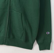 新品 Champion チャンピオン アメリカ製 9oz フルジップパーカー メンズ L モスグリーン 定価15,180円 MADE IN USA 裏起毛 フーディー 米製_画像3