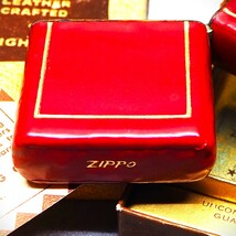 デッドストック品コレクターズアイテムレアモデル！ Zippo LEATHER CRAFTED 稀少オリジナルBOX ギャランティー付属　1950～51年 生産個体_画像9