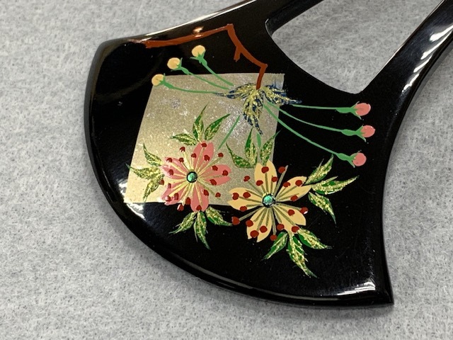★Kurotome, Homongi, etc.★ Hand-painted formal hairpin [Made in Japan/Cherry Blossoms], fashion, Women's kimono, kimono, Tomesode