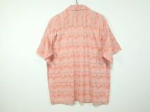 90's ビッグジョン BurbonStreet 希少！ ヤシの木/織総柄 アロハ シャツ ビンテージ L～XL_画像2