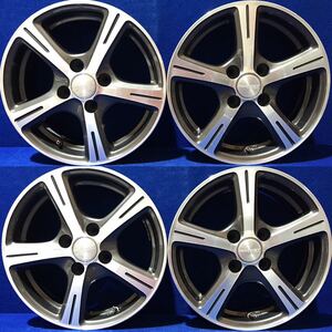 MANARAY ROZEST＊14インチホイール＊14x5.5J/オフセット+38/PCD100-4H＊4本セット