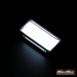 MADMAX トラック用品 角マーカー LED16連 ダウンライト付き 面発光タイプ 12V/24V兼用 ホワイト/車幅灯 タイヤ灯【送料800円】