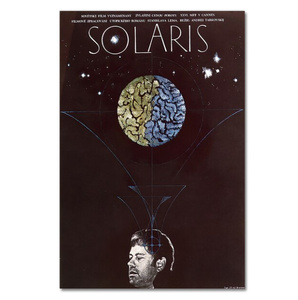  C2034 ソラリス Solaris アンドレイ・タルコフスキー ヴィンテージ キャンバスアートポスター 50×75cm イラスト 海外製 枠なし C