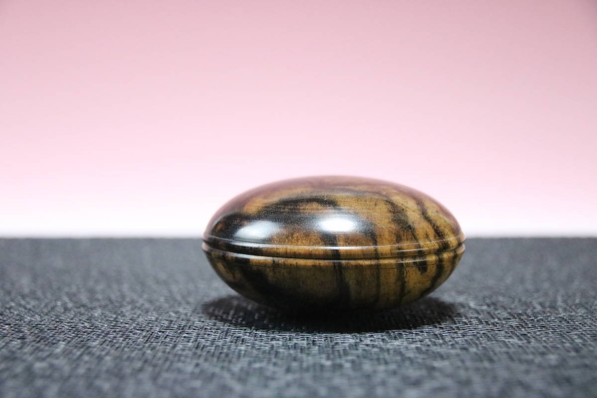 骨董 黒柿 香合 茶道具 珍 百福作品 インテリア cutacut.com