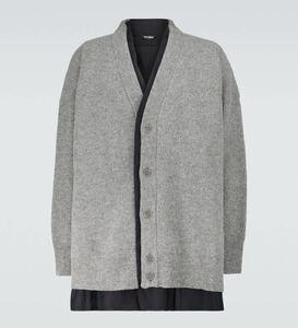 新品タグ付 Raf Simons Layered Wool Cardigan ラフシモンズ レイヤード ウール カーディガン