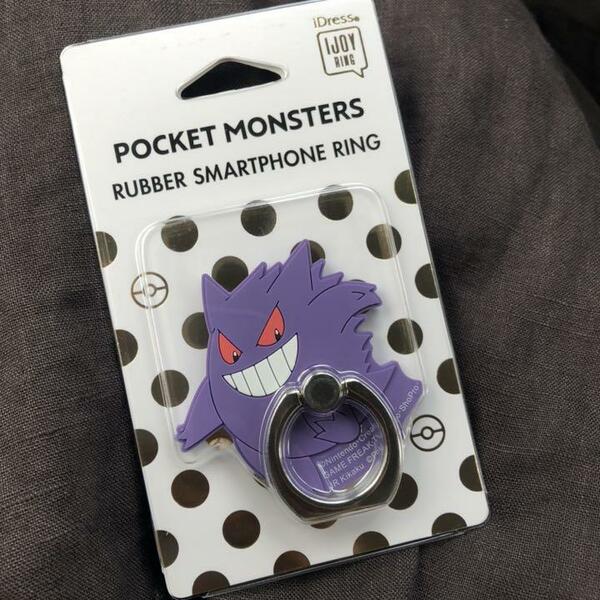 新品　未開封　ポケットモンスター　ゲンガー　IJOYRING スマホリング スマホ　落下　防止　リング　アクセサリ ijoy アイジョイ pokemon