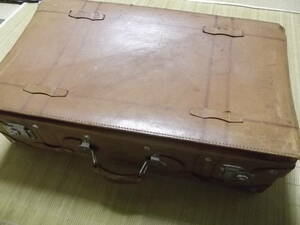  extra-large large period thing old clothes series Vintage .. taste ... thick cow leather leather made attache case travel Boston bag 