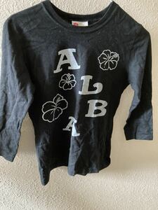  Alba Rosa 7 part height long T-shirt ALBAROSA that time thing girl 90 period black Shibuya 109 hibiscus 