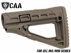 CAA-STK-006DE　CAA Airsoft SBS スケルトンスタイル コラシブルバットストック for M4 CAD-STOCK-04-DE