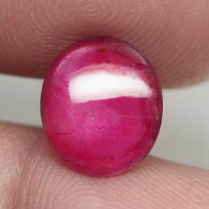 【天然大粒ルビールース 3.83ct:3730】モザンビーク産 Natural Ruby 裸石 標本 鉱物 宝石 コランダム jewelry Mozambique