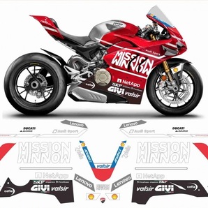 【即納可】送料無料パニガーレ V4用 デカールセット DUCATI Panigale イタリア製 ドカティ ドゥカティ MotoGP V4R V4SP V4S