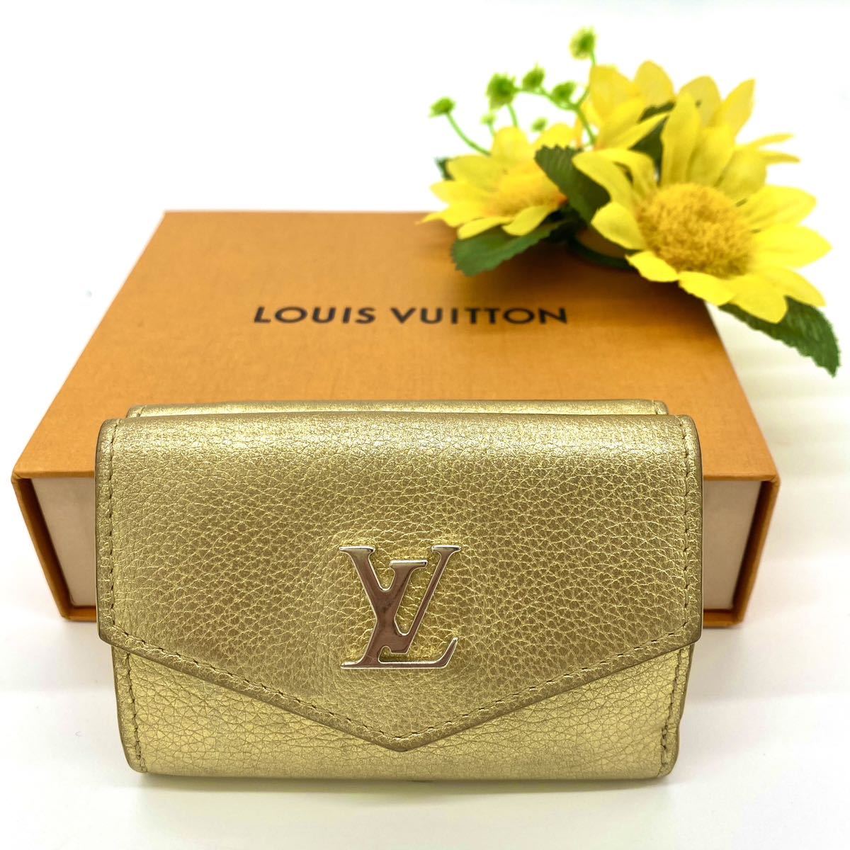 美品】LOUIS VUITTON ルイヴィトン ポルトフォイユ ロックミニ 三