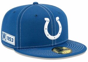 【7.1/4】 限定 100周年記念モデル NEWERA ニューエラ COLTS インディアナポリス コルツ 青 59Fifty キャップ 帽子 NFL アメフト USA正規品