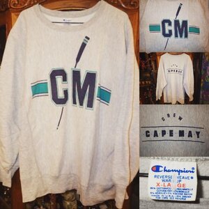 80’S★チャンピオン★リバースウィーブ★スウェット★XL★ビンテージ★CAPEMAY★USA★古着