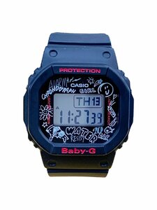 CASIO (カシオ) BABY-G ベビーG デジタル腕時計 Graffiti Face グラフィティフェイス BGD-560SK ブラック レディース/025